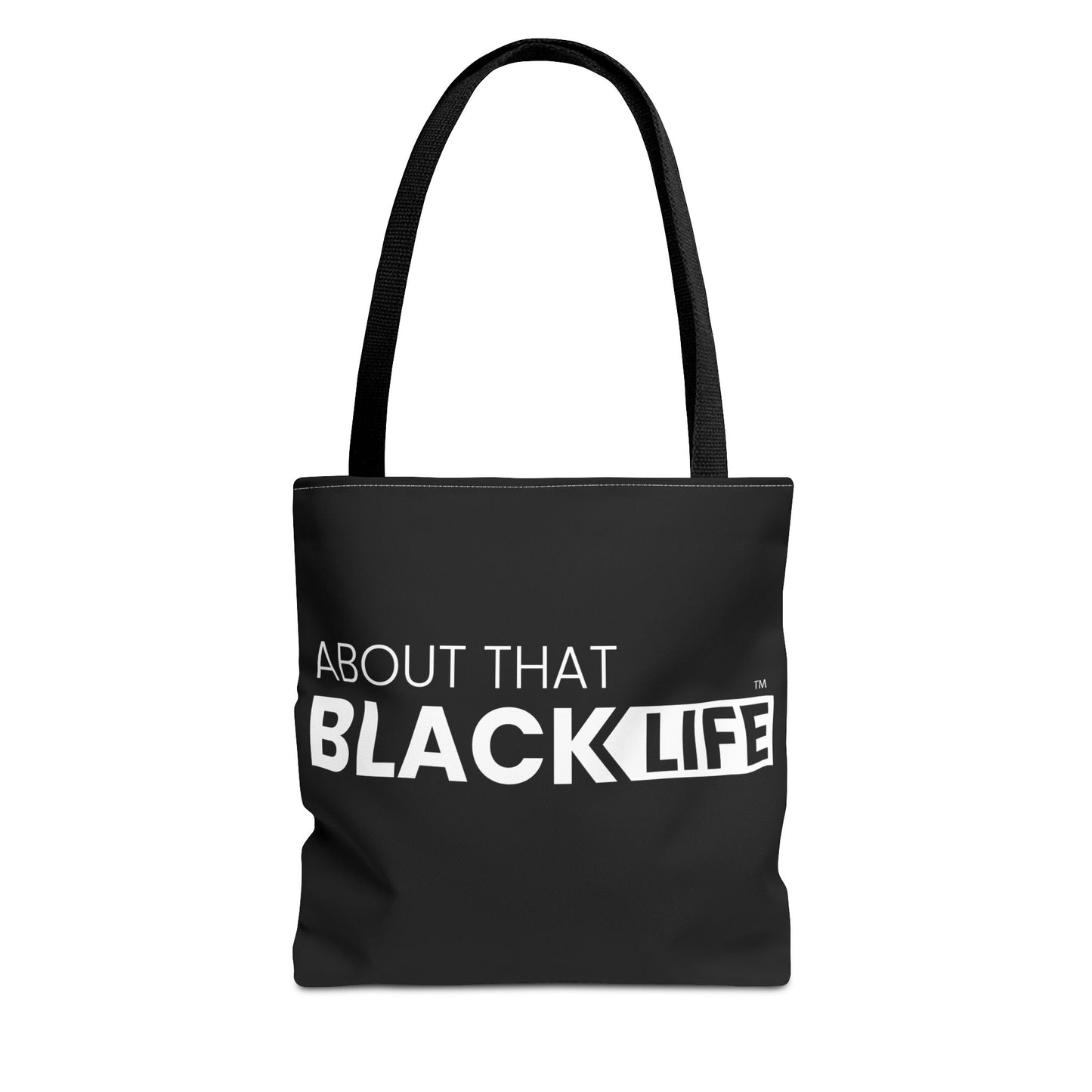 About That Black Life Tote Bag – Bold Statement Canvas Tote