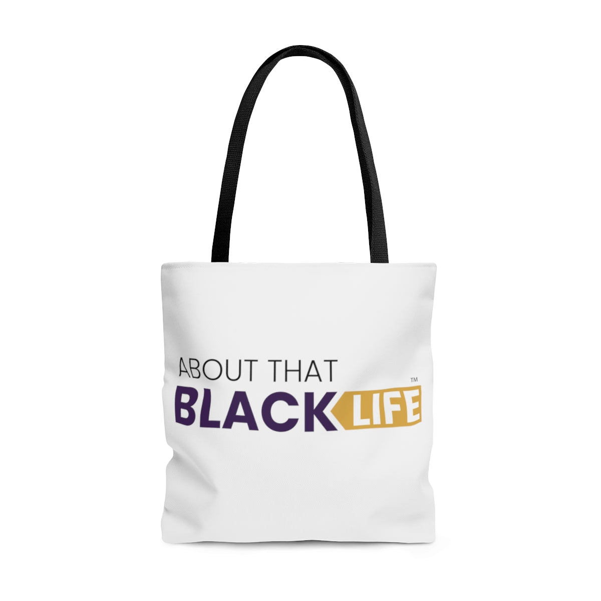 ATBL Tote Bag Purple and Gold Logo