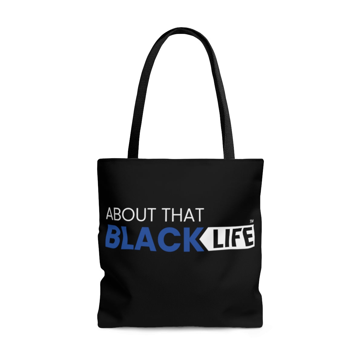 ATBL Tote Bag Blue and White Logo