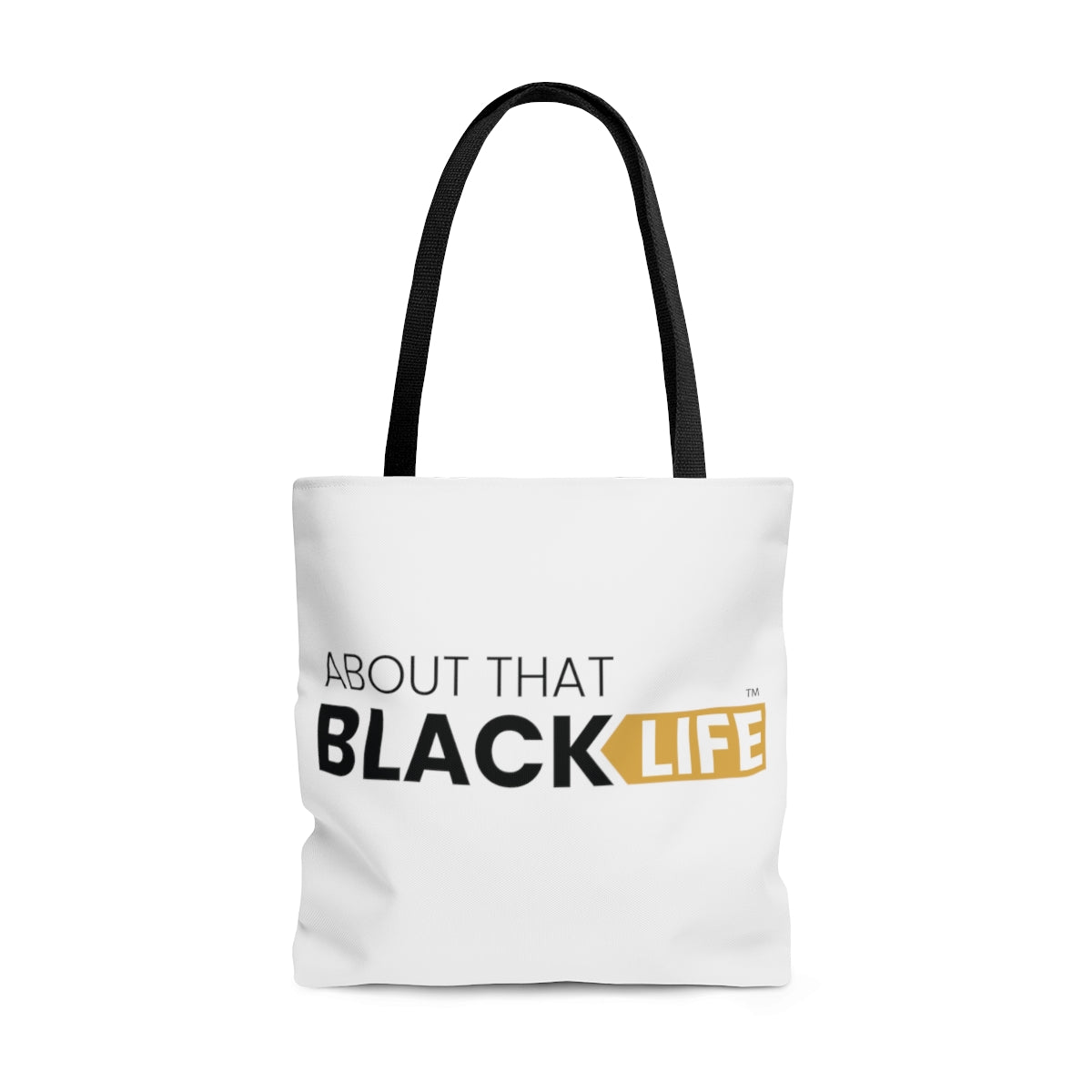 ATBL Tote Bag Black and Gold Logo