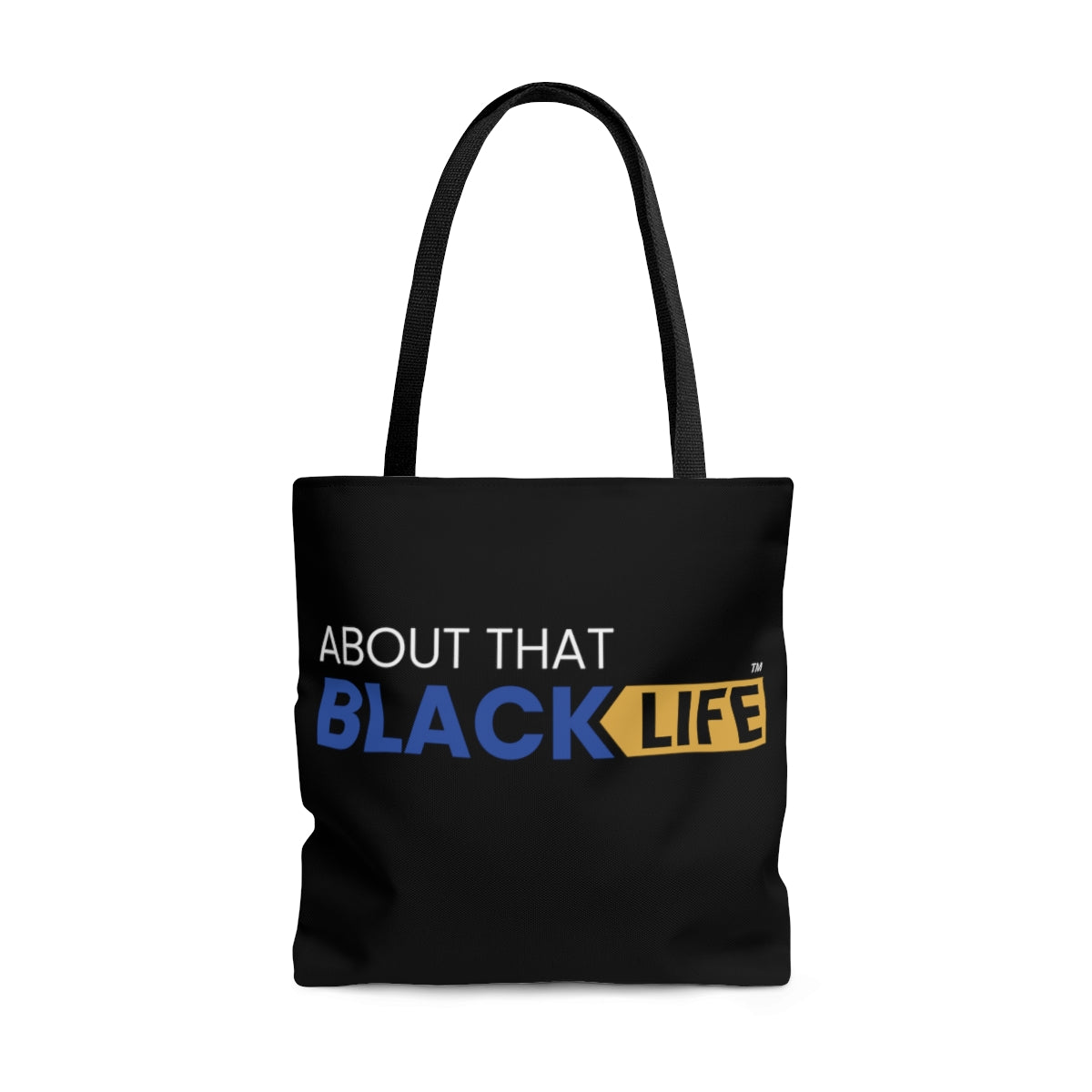 ATBL Tote Bag Blue and Gold Logo