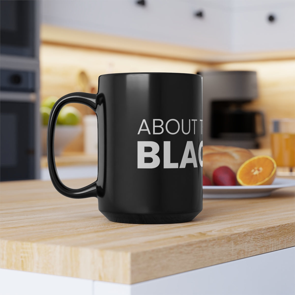 Black Mug, 15oz White ATBL Logo