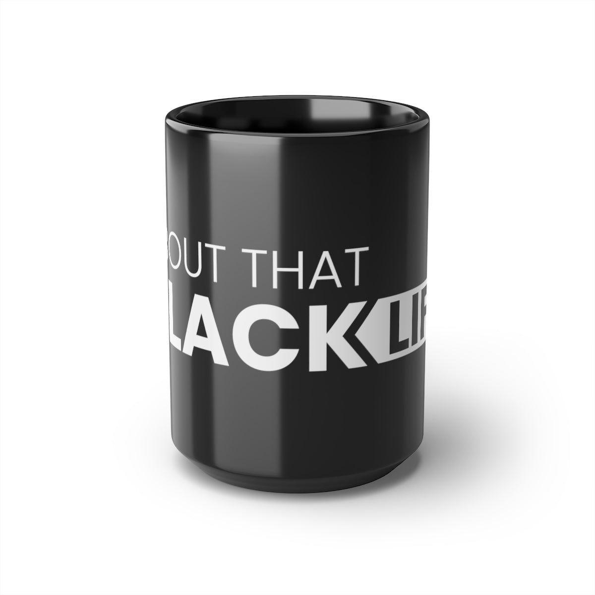Black Mug, 15oz White ATBL Logo