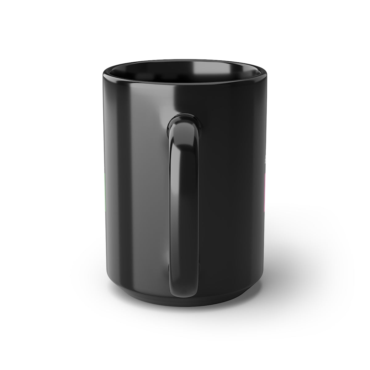 Black About That Black Life Mug, 15oz Pink and Green ATBL Logo
