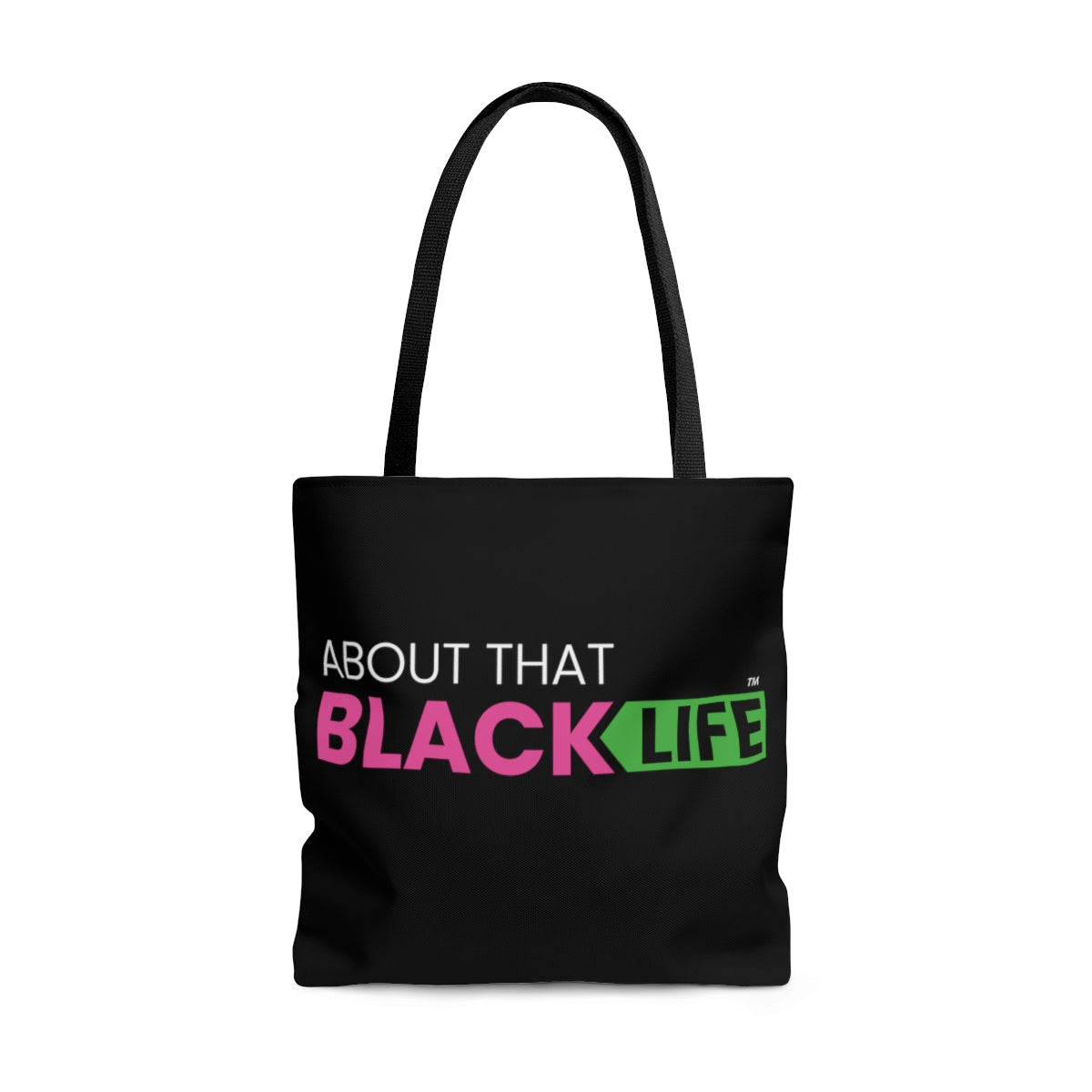 ATBL Tote Bag Pink and Green Logo