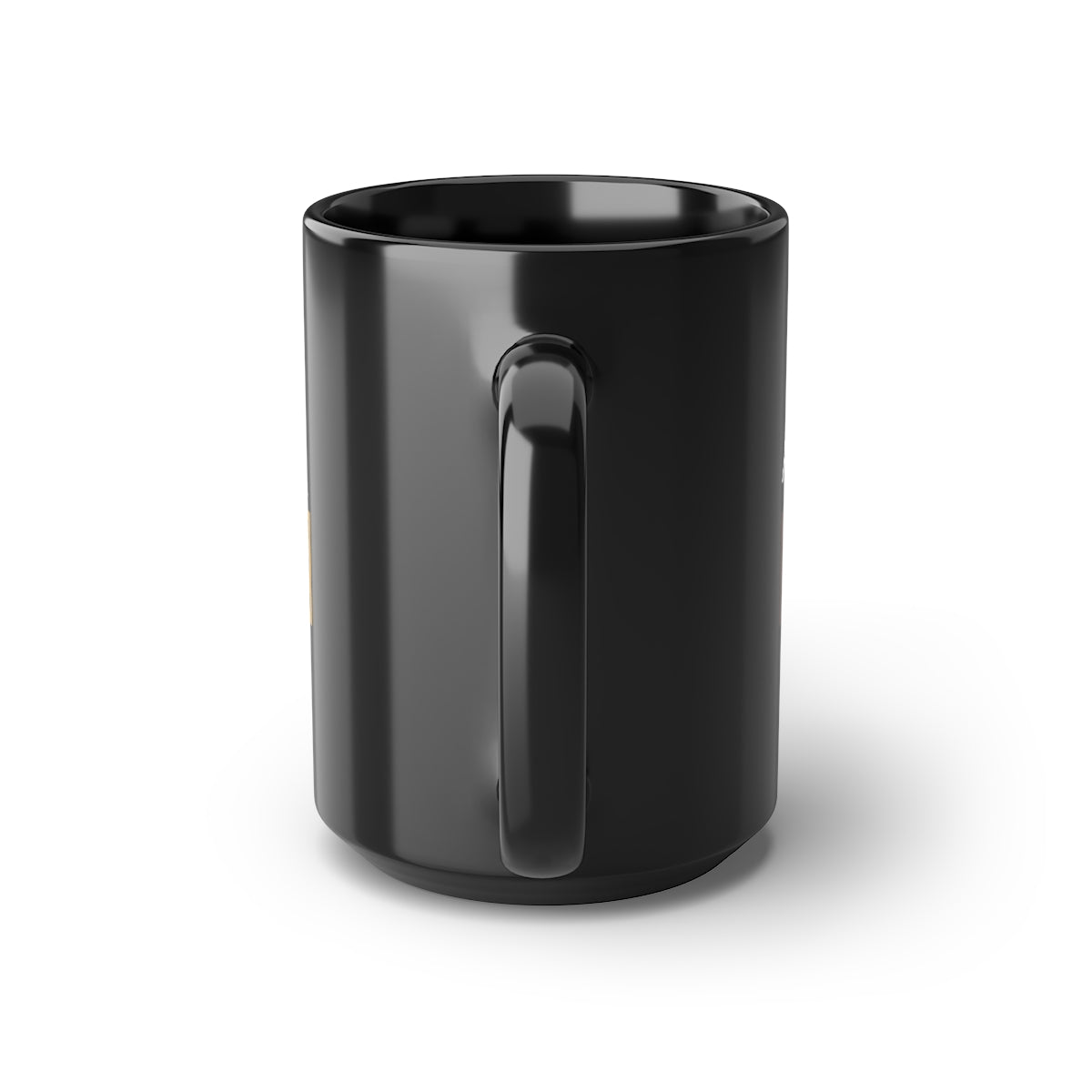 Black Mug, 15oz Brown and Gold ATBL Logo