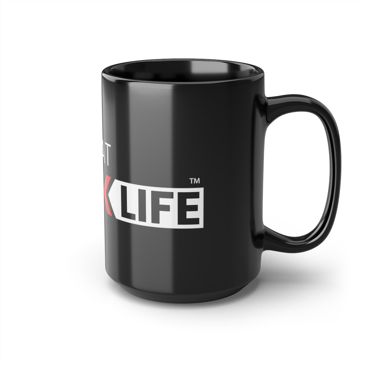 Black Mug, 15oz Red and White ATBL Logo
