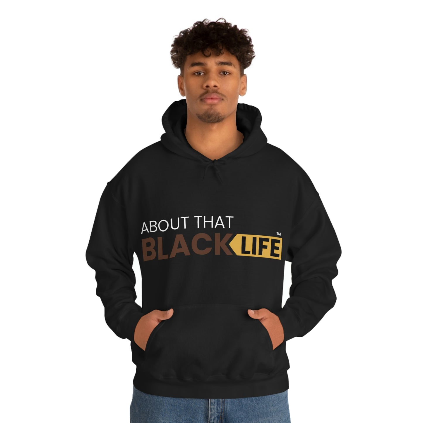 Embroidered ATBL™ Brown and Gold Hoodie