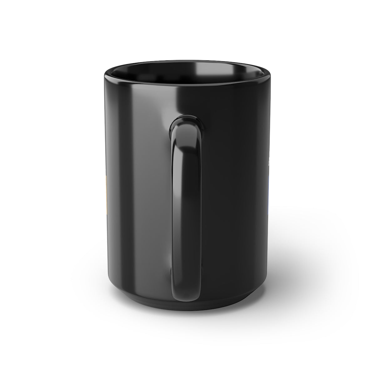 Black Mug, 15oz Blue and Gold ATBL Logo