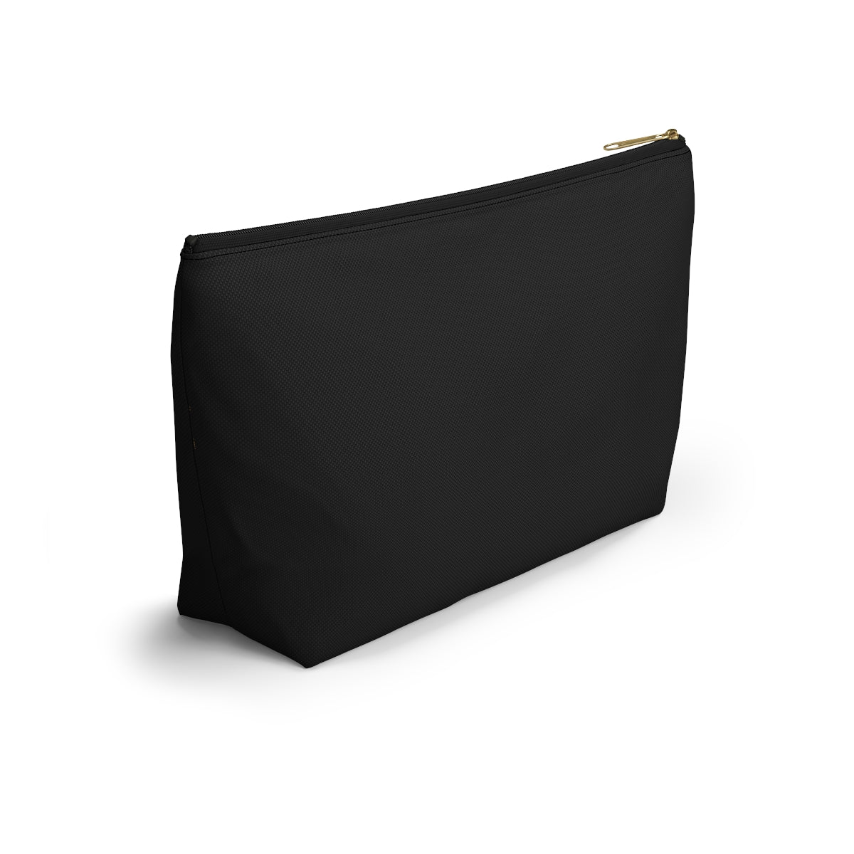 Accessory Pouch with T-bottom Purple and Gold Logo