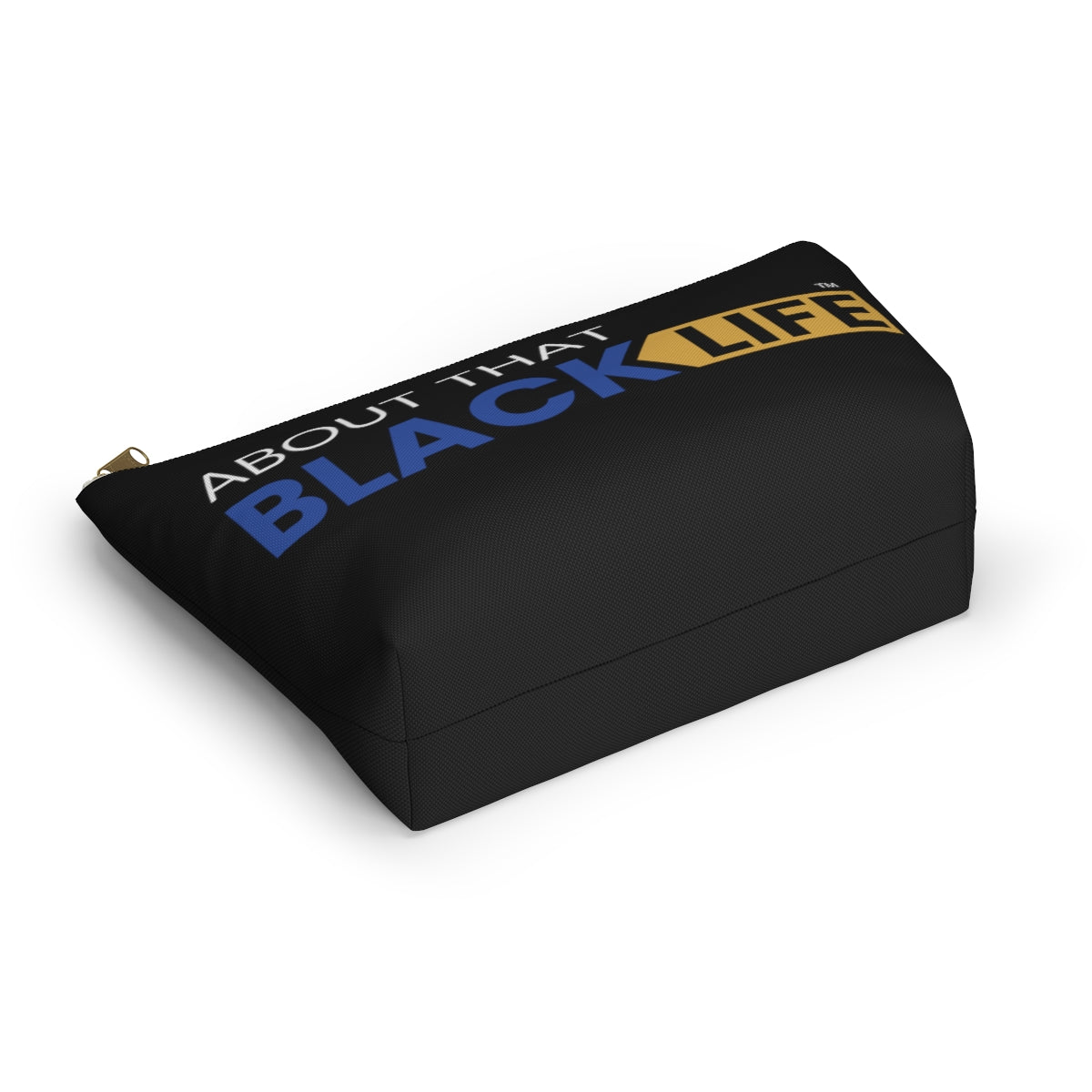 Accessory Pouch with T-bottom Blue and Gold Logo