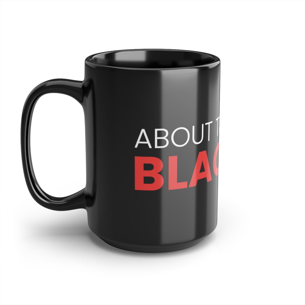 Black Mug, 15oz Red and White ATBL Logo