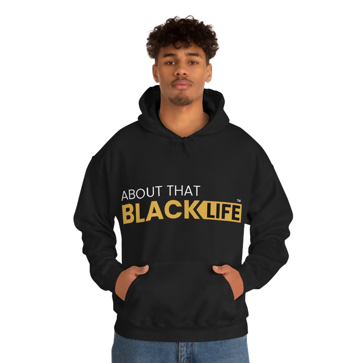 Embroidered ATBL™ Black and Gold Hoodie